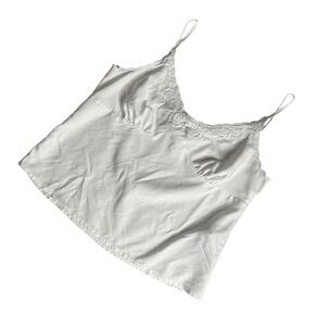Collection‎ Pimkie White Lace Trim Camisole Tank Top Women’s Size Small